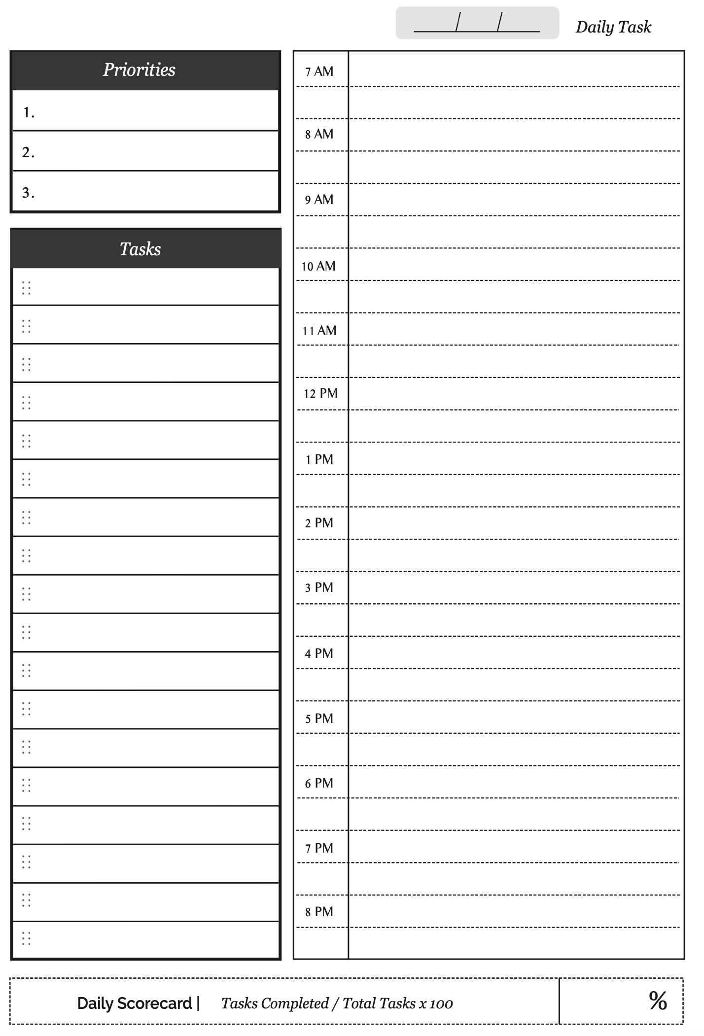 OFFLINE Task Manager - Planner for Business Tasks and Projects - Spiral Notebook - B5