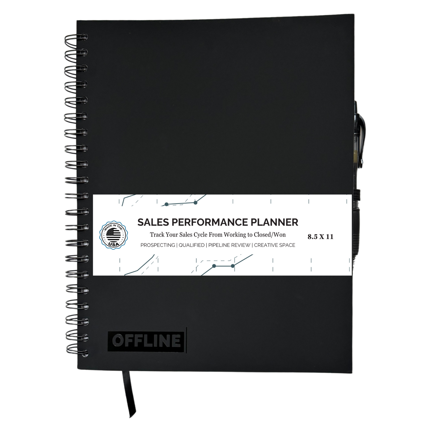 Sales Performance Planner - Calls, Demos, Pipeline Management, MEDDICC - 8.5 x 11